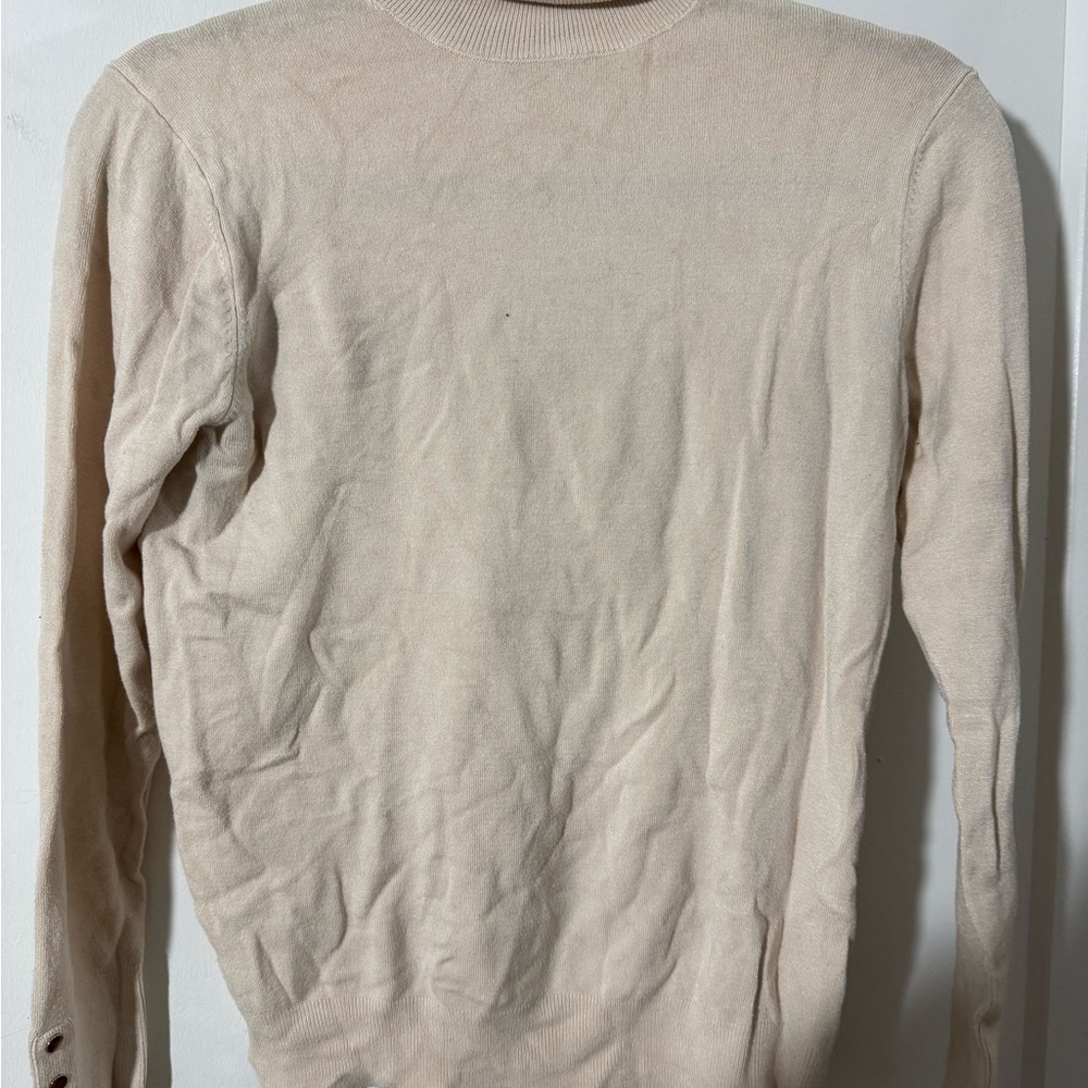 Zara Cream Turtleneck Sweater